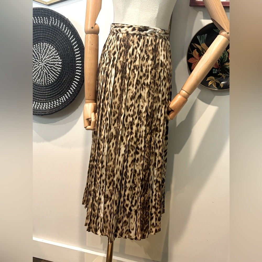 J Crew Pleated Midi Skirt